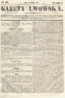 Gazeta Lwowska. 1858, nr 47