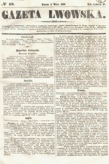 Gazeta Lwowska. 1858, nr 49