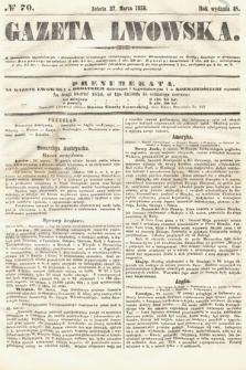 Gazeta Lwowska. 1858, nr 70