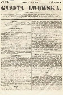 Gazeta Lwowska. 1858, nr 74