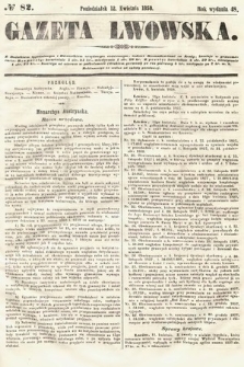 Gazeta Lwowska. 1858, nr 82