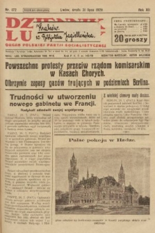 Dziennik Ludowy : organ Polskiej Partji Socjalistycznej. 1929, nr 172