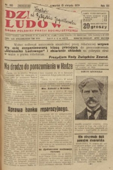 Dziennik Ludowy : organ Polskiej Partji Socjalistycznej. 1929, nr 185
