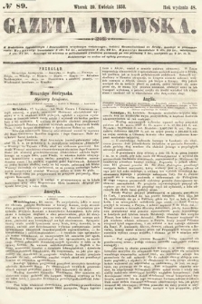 Gazeta Lwowska. 1858, nr 89
