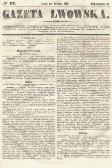 Gazeta Lwowska. 1858, nr 92