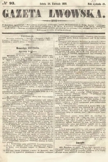Gazeta Lwowska. 1858, nr 93