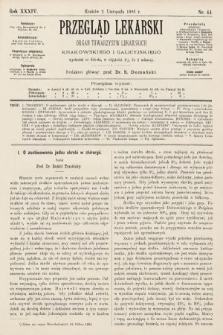 Przegląd Lekarski : organ Towarzystw Lekarskich Krakowskiego i Galicyjskiego. 1895, nr 44