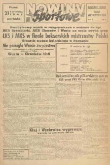 Nowiny Sportowe : tygodniowy dodatek „Głosu Wielkopolskiego”. 1947, nr 4