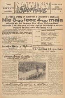 Nowiny Sportowe : tygodniowy dodatek „Głosu Wielkopolskiego”. 1947, nr 5