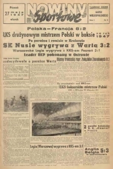 Nowiny Sportowe : tygodniowy dodatek „Głosu Wielkopolskiego”. 1947, nr 9