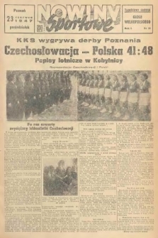 Nowiny Sportowe : tygodniowy dodatek „Głosu Wielkopolskiego”. 1947, nr 13