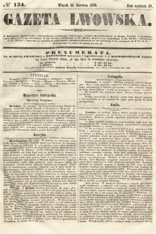 Gazeta Lwowska. 1858, nr 134