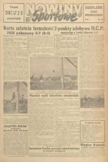 Nowiny Sportowe : tygodniowy dodatek „Głosu Wielkopolskiego”. 1947, nr 18