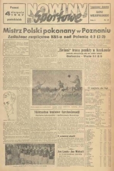 Nowiny Sportowe : tygodniowy dodatek „Głosu Wielkopolskiego”. 1947, nr 19