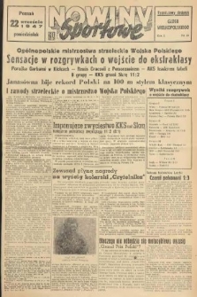 Nowiny Sportowe : tygodniowy dodatek „Głosu Wielkopolskiego”. 1947, nr 26