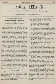 Przegląd Lekarski : organ Towarzystw lekarskich: Krakowskiego i Galicyjskiego. 1900, nr 49