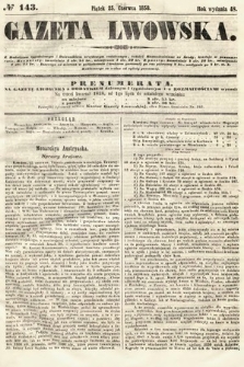 Gazeta Lwowska. 1858, nr 143