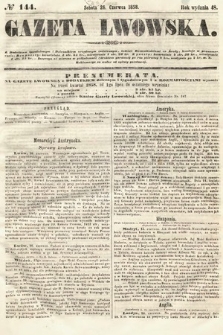 Gazeta Lwowska. 1858, nr 144