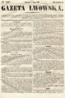 Gazeta Lwowska. 1858, nr 147