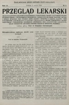 Przegląd Lekarski oraz Czasopismo Lekarskie. 1916, nr 6