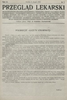 Przegląd Lekarski oraz Czasopismo Lekarskie. 1916, nr 9