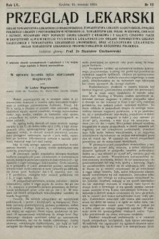 Przegląd Lekarski oraz Czasopismo Lekarskie. 1916, nr 12