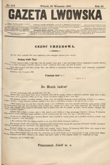 Gazeta Lwowska. 1898, nr 213