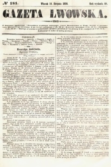 Gazeta Lwowska. 1858, nr 181