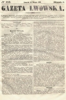 Gazeta Lwowska. 1858, nr 183
