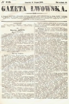 Gazeta Lwowska. 1858, nr 189