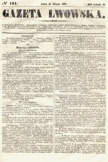 Gazeta Lwowska. 1858, nr 191