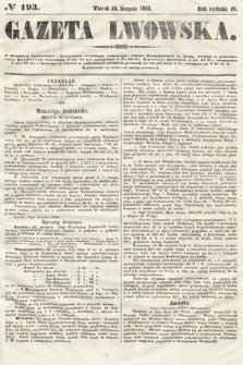Gazeta Lwowska. 1858, nr 193