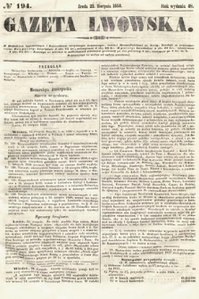 Gazeta Lwowska. 1858, nr 194