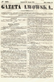 Gazeta Lwowska. 1858, nr 195