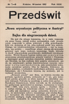 Przedświt. R. 31, 1912, nr 8-9