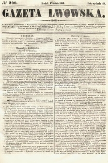 Gazeta Lwowska. 1858, nr 200