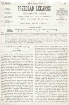 Przegląd Lekarski : organ Towarzystw Lekarskich Krakowskiego i Galicyjskiego. 1894, nr 1