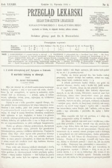 Przegląd Lekarski : organ Towarzystw Lekarskich Krakowskiego i Galicyjskiego. 1894, nr 2