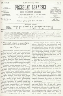 Przegląd Lekarski : organ Towarzystw Lekarskich Krakowskiego i Galicyjskiego. 1894, nr 6