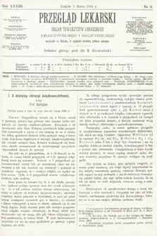 Przegląd Lekarski : organ Towarzystw Lekarskich Krakowskiego i Galicyjskiego. 1894, nr 9
