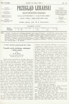 Przegląd Lekarski : organ Towarzystw Lekarskich Krakowskiego i Galicyjskiego. 1894, nr 12