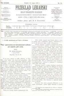 Przegląd Lekarski : organ Towarzystw Lekarskich Krakowskiego i Galicyjskiego. 1894, nr 30