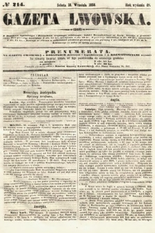 Gazeta Lwowska. 1858, nr 214