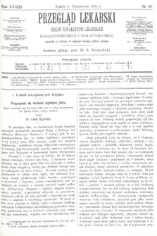 Przegląd Lekarski : organ Towarzystw Lekarskich Krakowskiego i Galicyjskiego. 1894, nr 40