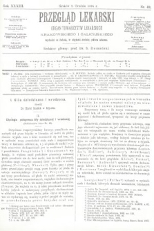 Przegląd Lekarski : organ Towarzystw Lekarskich Krakowskiego i Galicyjskiego. 1894, nr 49