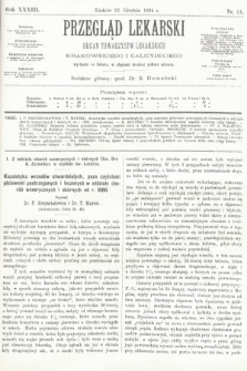 Przegląd Lekarski : organ Towarzystw Lekarskich Krakowskiego i Galicyjskiego. 1894, nr 51