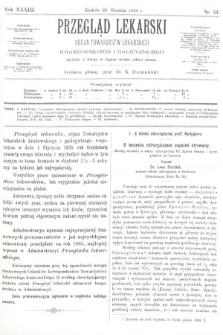 Przegląd Lekarski : organ Towarzystw Lekarskich Krakowskiego i Galicyjskiego. 1894, nr 52