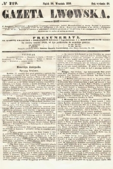 Gazeta Lwowska. 1858, nr 219