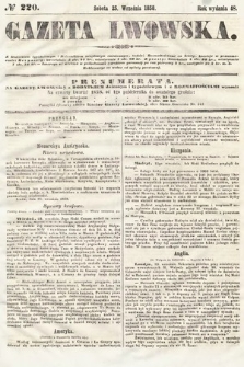 Gazeta Lwowska. 1858, nr 220