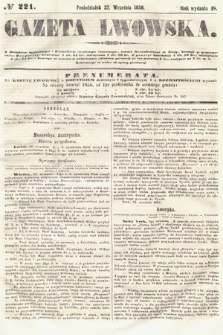 Gazeta Lwowska. 1858, nr 221